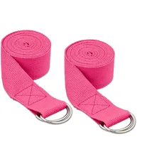 Relaxdays Yogagurt 2er Set, Dehnungshilfe, 250 x 3,8 cm,