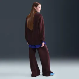 Nike Phoenix High-Waisted Wide-Leg Jogginghose Burgundy Crush/Sail M