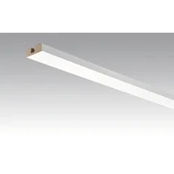 MEISTER Vierkant-Deckenabschlussleiste 15/40 mm  Weiß streichfähig DF 2222 - 2380 mm