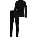 normani Outdoor Sports Normani, Outdoor Sports Kinder Merino Thermo Unterwäsche in Schwarz, 116, 110