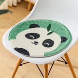 Sarah Duke Runde Stuhlkissen Sitzkissen Kinder Sitzkissen Stuhl Sitzpolster, Weich Sitz Auflage Cartoon Tier Bodenkissen Kinder Runden Kissen (Panda,43 x 43 cm)