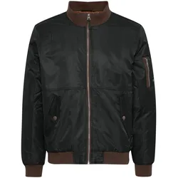 Bomberjacke BLEND "Bomberjacke BHOuterwear", Herren, Gr. XL, schwarz, Obermaterial: 100% Nylon NY., casual, regular fit, Jacken