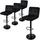 ML-Design Barhocker Schwarz, Metall, 50x112x45 cm, Esszimmer, Barmöbel, Barhocker