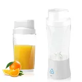 Tragbarer Mixer to go, 700 ml Smoothie Maker mit USB, 22000 U/min, leistungsstarker smoothie maker to go mit 6000 mAh Akku & Eiszerkleinerung (Weiß)