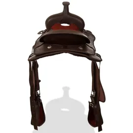 vidaXL Western-Sattel 16" Braun