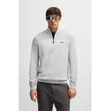 Boss Green Strickpullover »Momentum-X_QZ«, mit Reißverschluss BOSS GREEN Light/Pastel Grey054