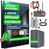 Epp Solar 2000W/1600W Balkonkraftwerk mit Speicher Komplettset 2,24 kWh Marstek B2500-D Speicher mit DEYE 1600W WIFI Wechselrichter Smart Mini Anlage