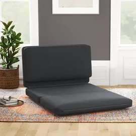 Homcom Bodensofa 3-in-1 Klappbar Schlafsofa mit Samtoptik für Schlafzimmer, Wohnzimmer,