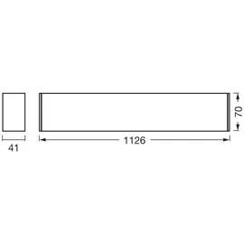 Osram Office Line 1 dimmbare Deckenleuchte 30W 112,6 x 4,1 x 7 cm weiß