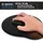 CSL Mauspad, Ergonomisches Schaumstoff Office Mousepad, Entlastung des Handgelenks, schwarz