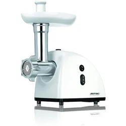 MPM MMM-05 Elektrischer Fleischwolf mit Wurstfüller, 3 Schneidscheiben, Leistung von 720 W