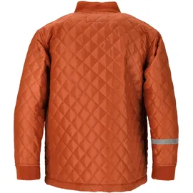 ZigZag Skianzug "Tiger", Kinder, Gr. 140, orange, 100% Polyester, kariert, Sportanzüge Skianzug, mit wärmender Steppung