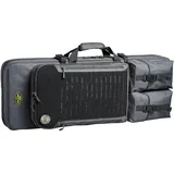 Papyrus Plano Tactical Gun Backpack|88cm, Militär Gewehrrucksack, Range Rucksack, gepolsterte Gewehrtasche, für Airsoft und WaffenVelcro Molle-Panel, Holzkohle, 88cm, Pistolenrucksack
