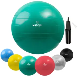 Matchu Sports Gymnastikball Grün 65 cm