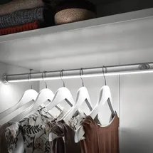 Hera LED-Kleiderstangenleuchte 1 alu/grau/zink
