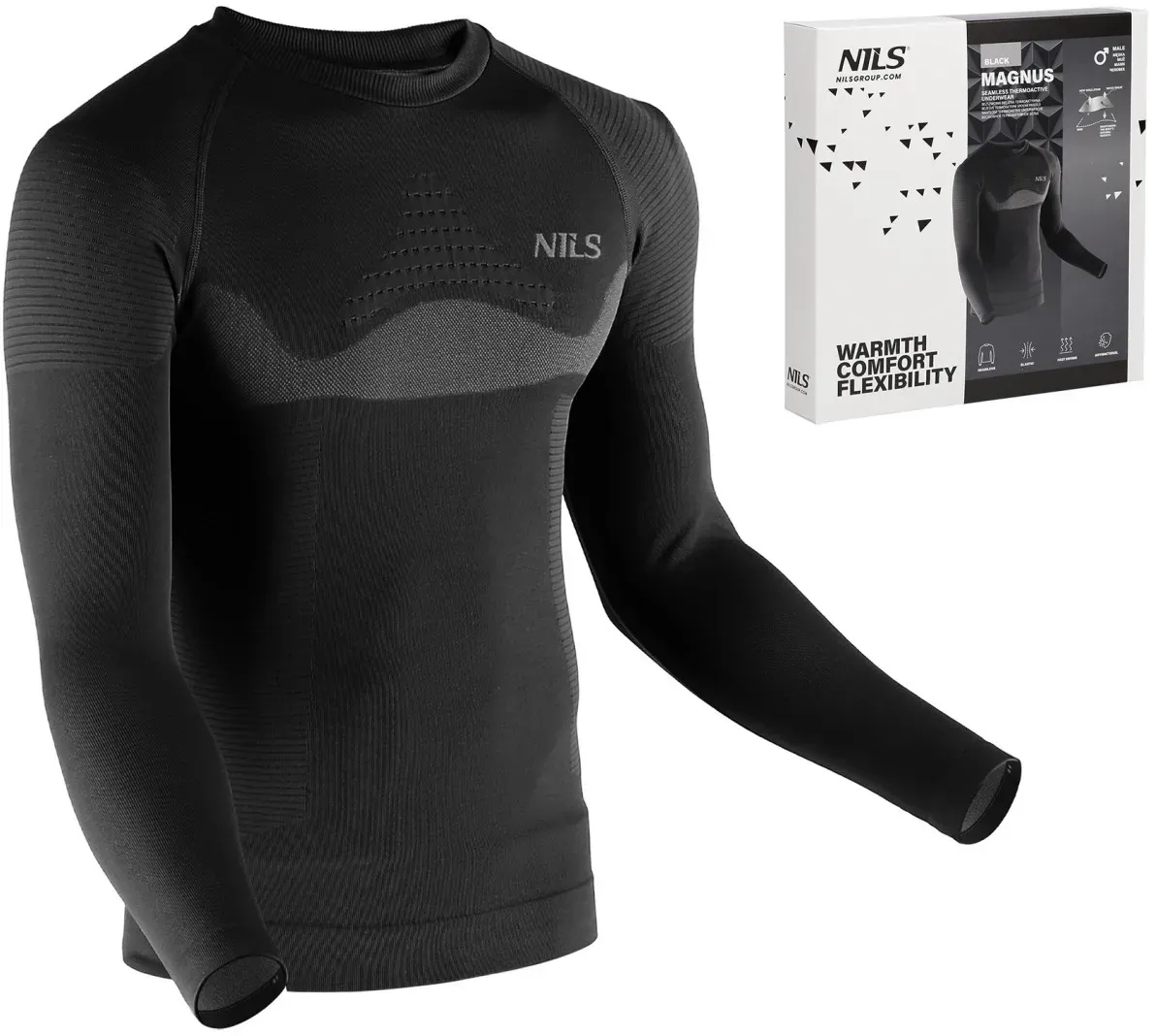 Nils Thermounterwäsche Herren schwarz  2XL/3XL  