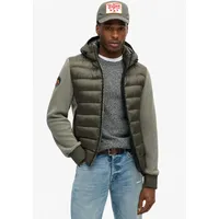 Superdry Storm Fleece Jacke - Dusty Olive Green -