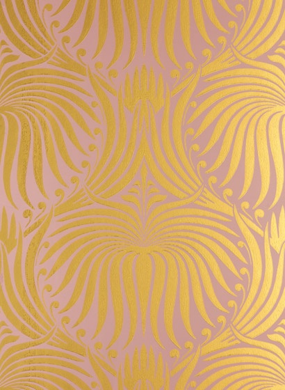 Lotus von Farrow & Ball - Pink/ Gold