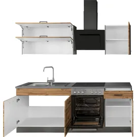 kochstation Küchenzeile KS-Trier 210 cm grau