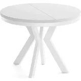 WFL GROUP Savio Ø 90-190 cm weiß
