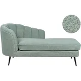 Beliani Allier Chaiselongue Bouclé Grün