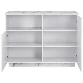vente-unique Kücheninsel Corelina 120 x 90 x 60 cm Weiß