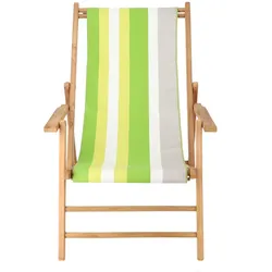 Outdoor Liegestuhl Maxx Bezug streifen tarifa leaf mit Fußteil