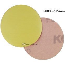 Kovax Yellow Film Ø 75mm P800 Folien Scheibe Trocken Schliff