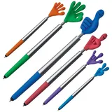 MacMa ohne Markenname 6 Flexy Smile-Hand-Kugelschreiber (6er Pack) mit Touchfunktion blauschreibend