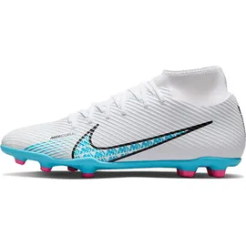 Nike Mercurial Superfly 9 Club FG/MG Herren Weiß/baltischblau-rosa Explosion 44,5