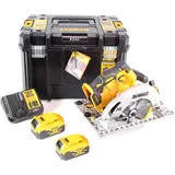 DeWalt DCS 572 P2 Akku-Handkreissäge 18V 184 x 16 mm + 2x Akku 5,0 Ah + Ladegerät + T-STAK