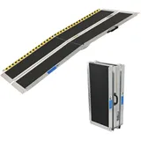 Trutzholm Rollstuhlrampe 183 cm Traglast 272 kg Alu 2-fach klappbar Friktionsbeschichtet Kofferrampe