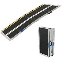 Trutzholm Rollstuhlrampe 183 cm Traglast 272 kg Alu 2-fach klappbar grau/schwarz