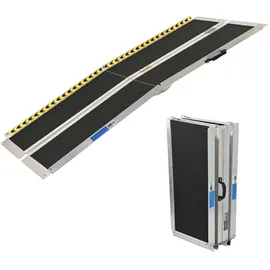 Trutzholm Rollstuhlrampe 183 cm Traglast 272 kg Alu 2-fach klappbar grau/schwarz
