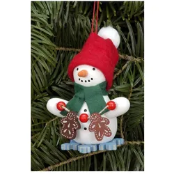 Christian Ulbricht Baumbehang Schneemann mit Lebkuchen 6,0 / 8,0 cm