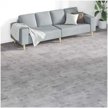vidaXL Bodenplanken 18 pcs Zementbraun 5,26 m2 PVC