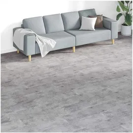 vidaXL Bodenplanken 18 pcs Zementbraun 5,26 m2 PVC