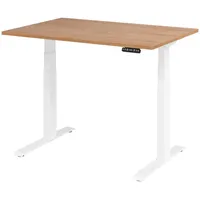 Bümö Schreibtisch elektrisch Nussbaum / Weiß