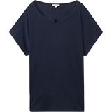 TOM TAILOR T-Shirt, Split-Neck, für Damen, SKY CAPTAIN, L