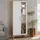Forte Vitrine Vankka 84,7 x 42 x 201,5 cm Beige/Weiß