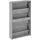 vidaXL Schuhschrank mit Spiegel 63 x 102,5 x 17 cm grau / grau