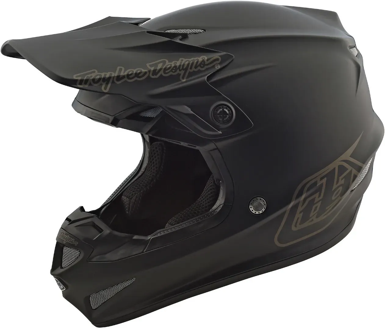 Troy Lee Designs SE4 PA Mono Motocross Helm, schwarz, Größe XL für Männer