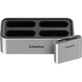 Kingston Workflow Station Dock und SD-Lesegerät USB-C 3.2 Gen2 Dual-Slot SD UHS-II retail (USB 3.2 Gen 2), Speicherkartenlesegerät, Schwarz