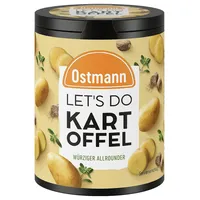 Ostmann Gewürze - Let's Do Kartoffel | Gewürzsalz für Bratkartoffeln, Kartoffelpürree oder Gratin | Würziger Allrounder mit getoasteten Zwiebeln und Muskatnuss | 90 g in recyclebarer Metalldose
