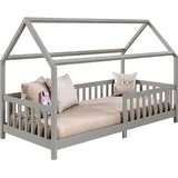 Idimex Hausbett NINA 90 x 200 cm Kiefer grau