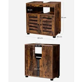 VASAGLE Waschbeckenunterschrank 60 cm x 30,0 x 63,0