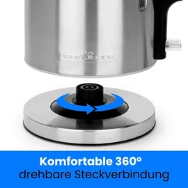 Proficook Wasserkocher PC-WKS 1321 1,7 l Schwarz/Silber