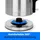Proficook Wasserkocher PC-WKS 1321 1,7 l Schwarz/Silber