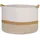 HMF Aufbewahrungskorb 50 x 33 cm 1-tlg. weiß-braun
