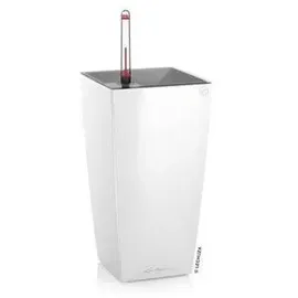 LECHUZA Mini-Cubi Komplettset 9,5 x 9,5 x 18,5 cm weiß hochglanz